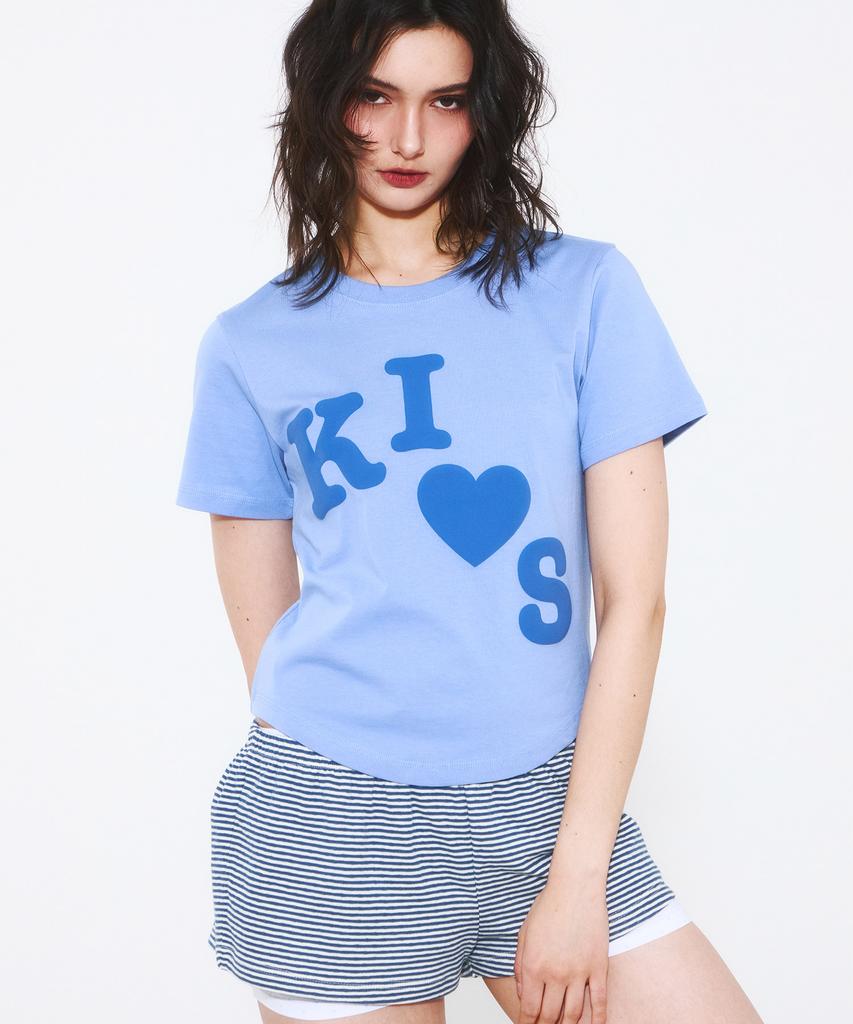 Kimseupeulesikoteunmakes Messi Kith Logo T-Shirt Blue