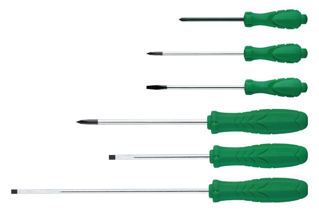VESSEL Sepadora Precision Eco 566PS Screwdriver, 6-Piece Set,
