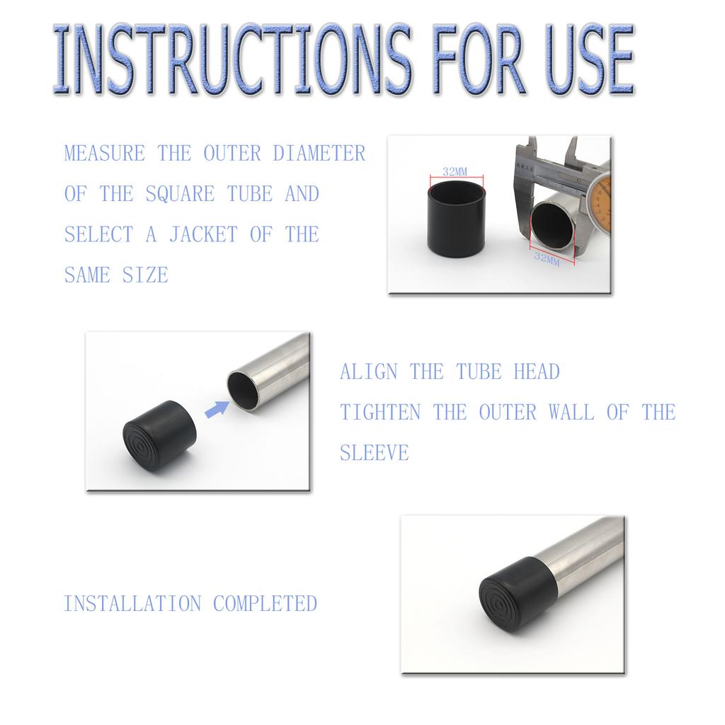 Round Furniture Foot Caps Chair Table Sofa Anti-Slip Silent Rubber Leg Pad Wooden Floor Anti-Scratch Protective Pad