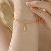Cazador Stainless Steel Sea Conch Charm Women's Bracelet Summer Beach Jewelry Double Beads Chains Hand Bracelet Gift Trend 2026