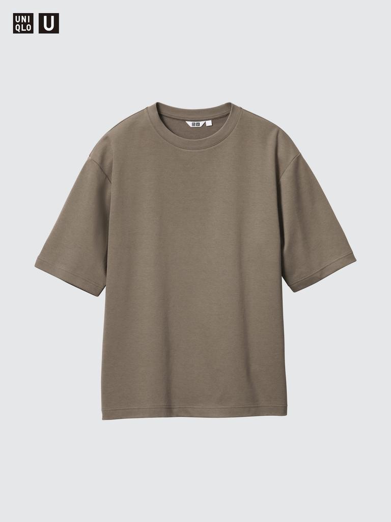 Uniqlo Airism CoTTon Oversized Crew Neck T