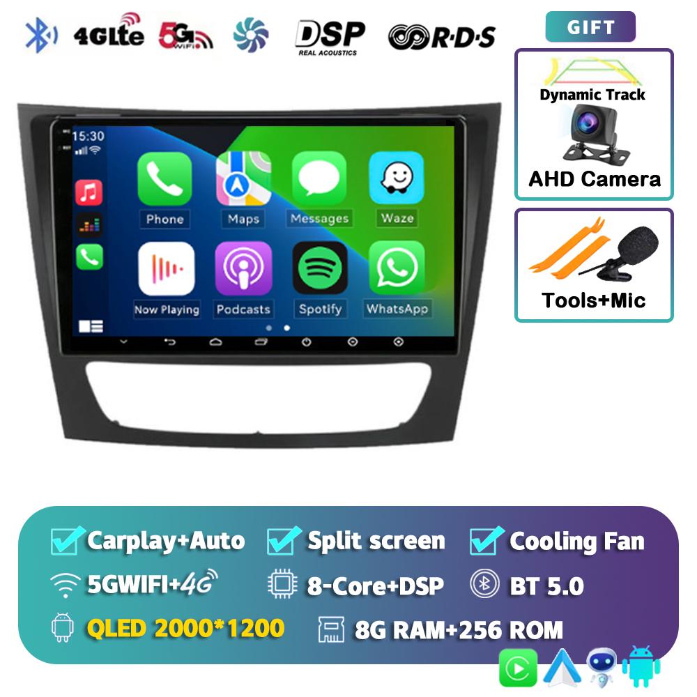 Android 14 Carplay Car Multimedia For Mercedes Benz E-class W211 E200 E220 E300 E350 E240 E270 E280 CLS CLASS W219 2 Din Stereo