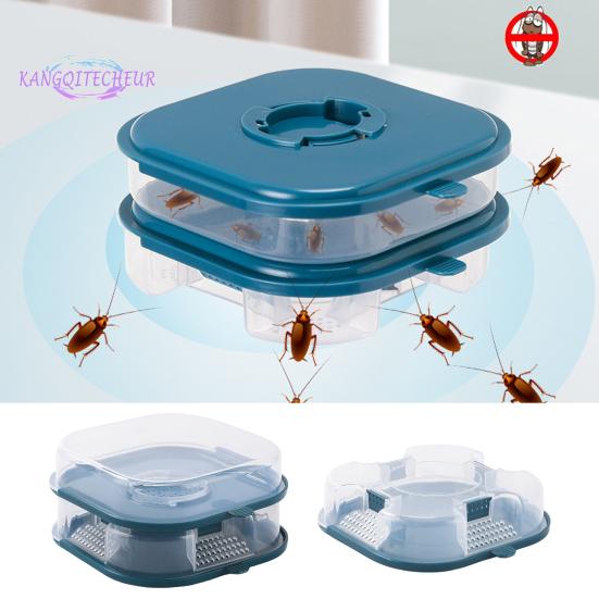 Cockroach Trap, Transparent Cover, Wide Entrance, Porous Design, Lure Catch Box