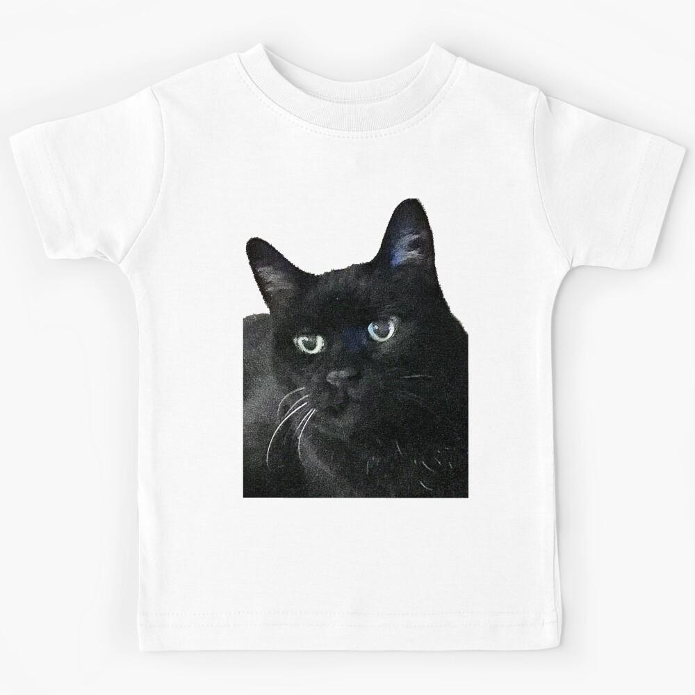 Black Cat Kids T-Shirt 140