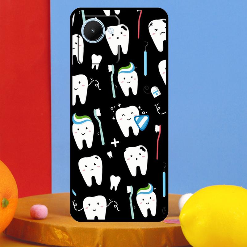 Dentist Dental Tooth Nurse For Realme C51 C31 C67 C55 C53 C35 C33 C30 C21Y C25s 9 10 11 12 Pro Plus GT Neo 5 6 Case