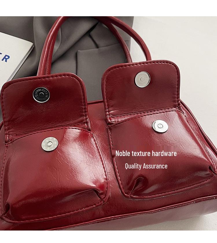 Korea Heo Yunjin Style Boston Shoulder/Handheld Bag