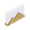 1/2Pcs Metal Business Card Holder for Desk Stainless Steel Card Stand Organizer Cards Display for Office Exhibition Gold Tone