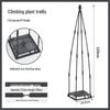 Bougainvillea & Clematis Climbing Plant Support Frame - Spliced Tray Shelf for Potted Plants & Horticulture