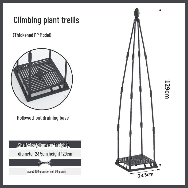 Bougainvillea & Clematis Climbing Plant Support Frame - Spliced Tray Shelf for Potted Plants & Horticulture