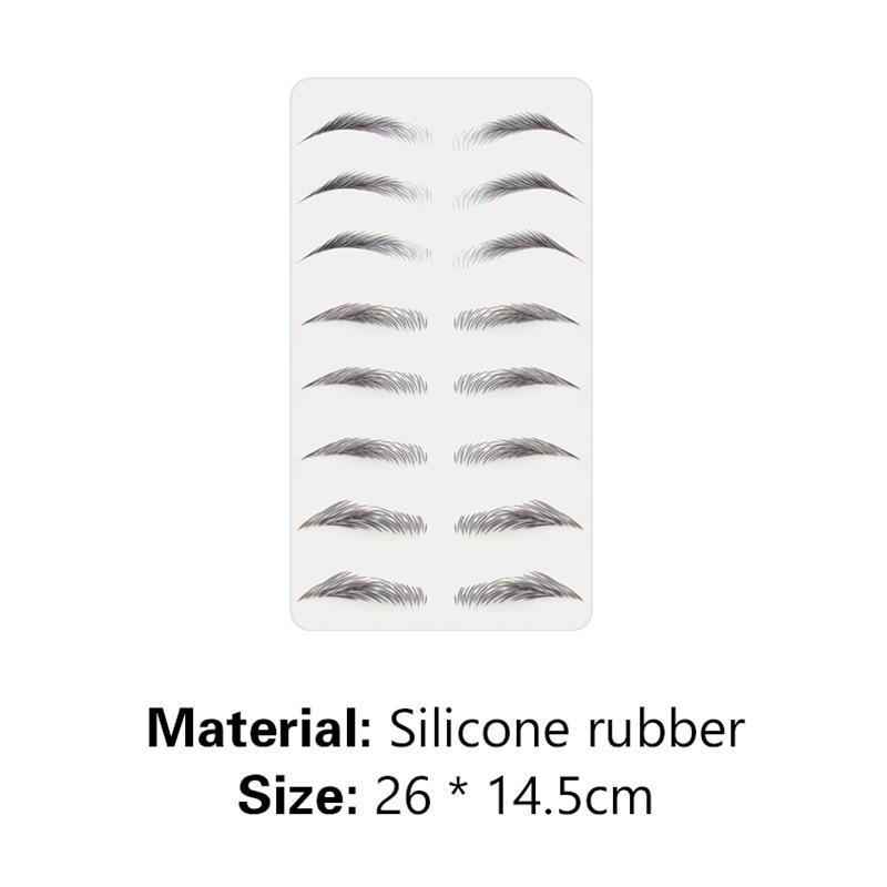 3D Silicone Permanent Makeup Tattoo Training Practice Fake Skin Blank Eye Lips Face For Microblading Tattoo Machine