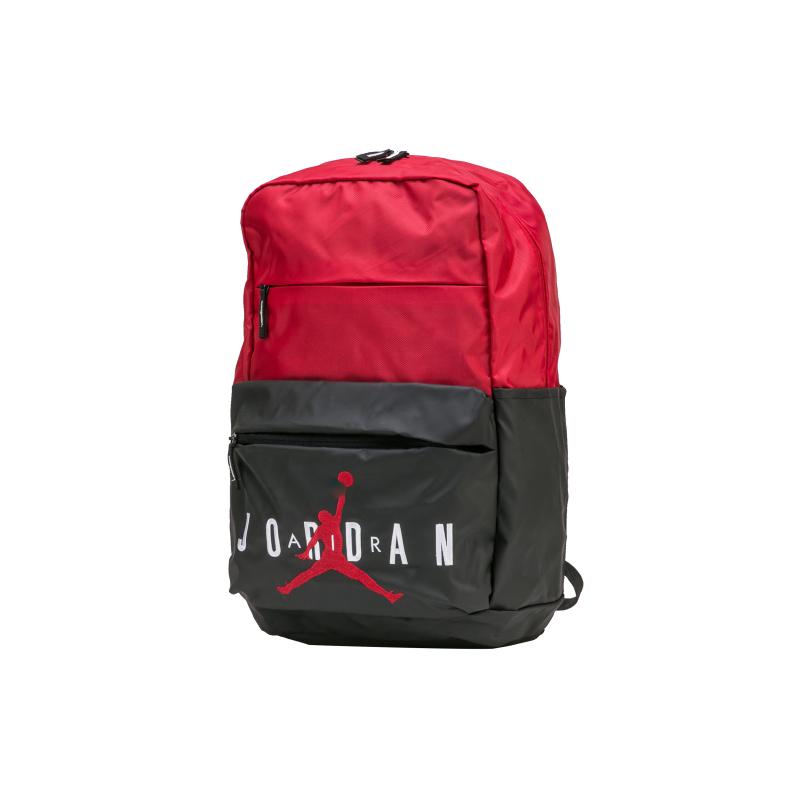 Jordan Polyester Basketball Bag Backpack Regular Unisex Bred Black Red Jordan 9A0408-KR5