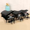 Collection d'instruments de musique en bois faits à la main Ornements décoratifs Mini Piano Modèle miniature Décoration Cadeaux
