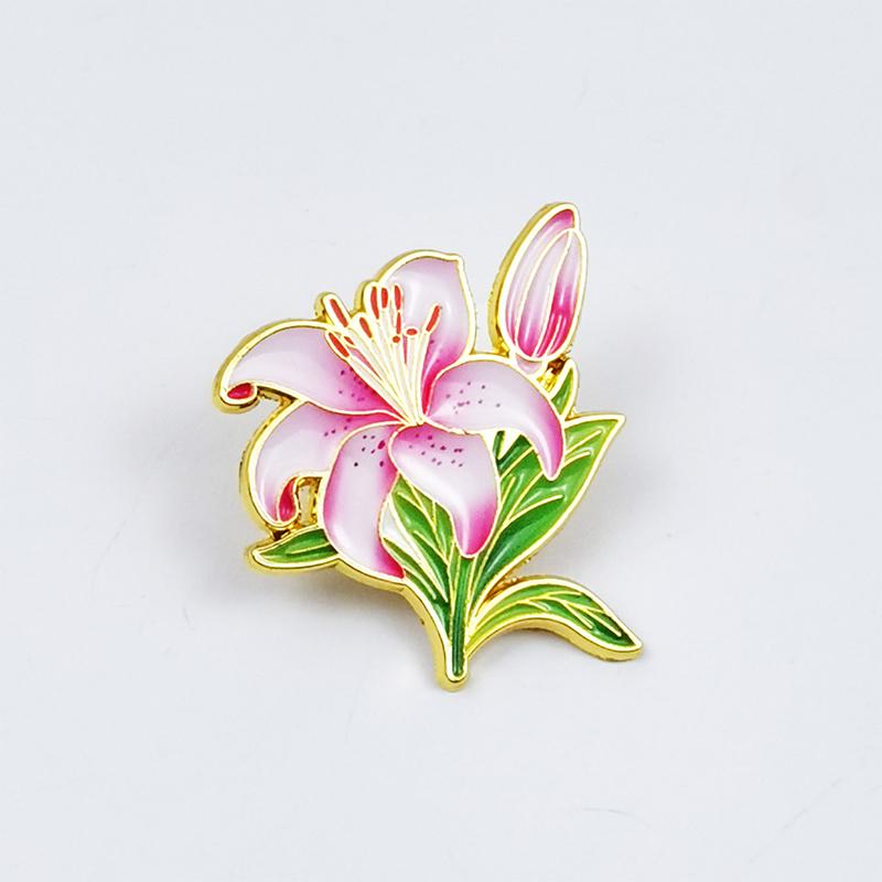 Lovely Flowers Pins For Women Girl'S Clothes Backpack Brooch Pin Plants Badge Gifts