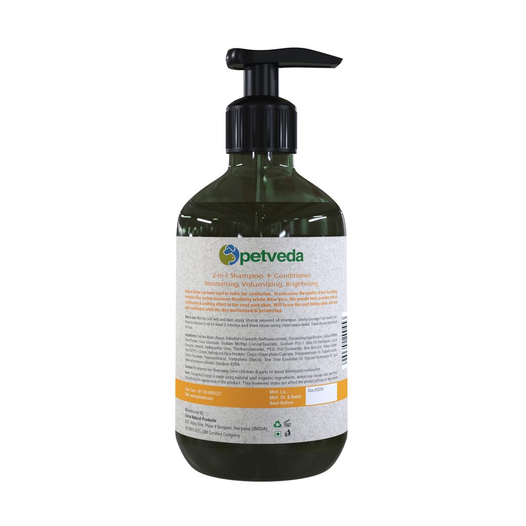Shampoo-conditioner for Cats and Dogs (500 Ml), Conditioning & Volumizing Shampoo Petveda