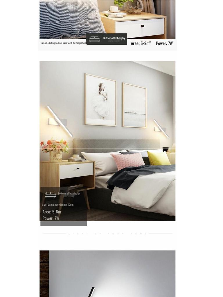 Nordic Wall Lamp for Bedroom or Living Room