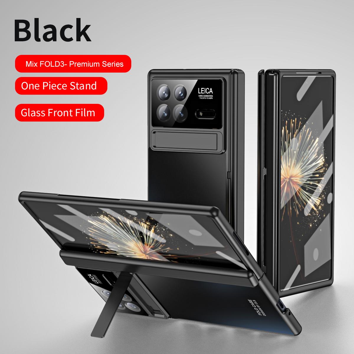 

Роскошный деловой матовый складной чехол с шарниром для Xiaomi Mix Fold 3 Stand, защитная стеклянная пленка от царапин, противоударная защитная крышка Xiaomi Mix Fold 3