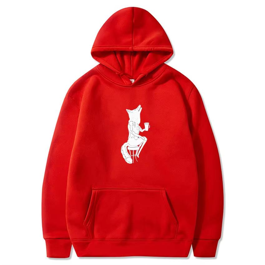 

Fox Tea Art Print Sweatshirt Pullover Hoodie Hip Hop Sweatshirt Winter Oversized Hood Men Sweater Popular 3XL