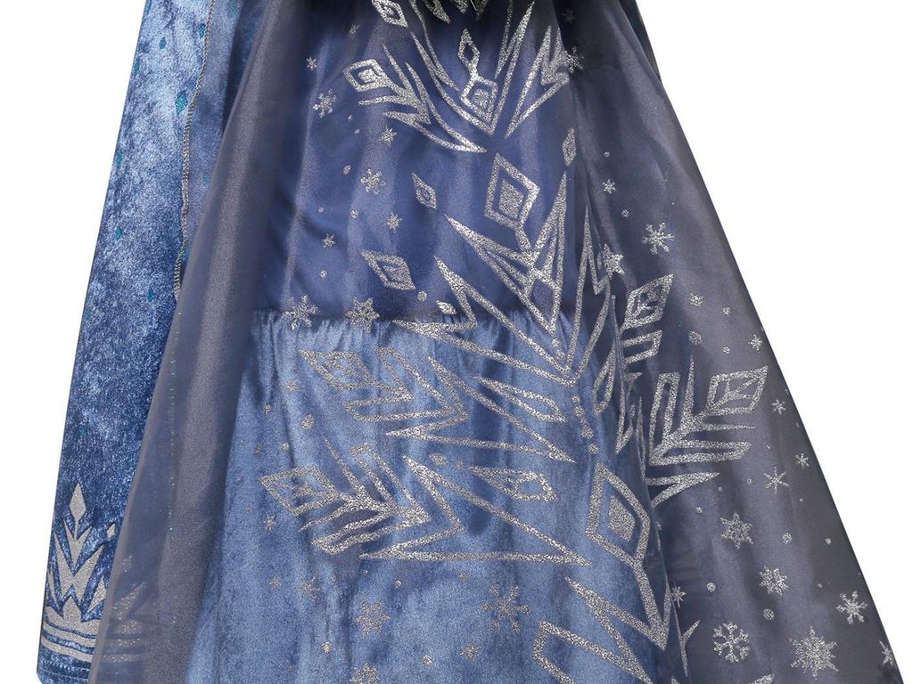 Velvet Elsa Princess Dress for Girls: Autumn/Winter Style with Puffy Skirt - Perfect for Performances and Christmas.