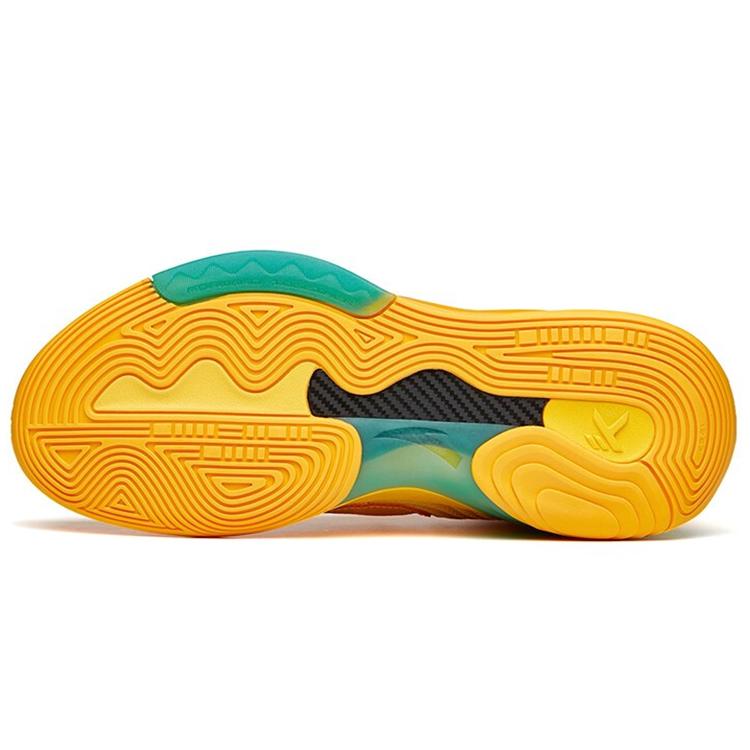 Anta KT 6 Citrus Bomb Textile, Synthetic Leather Cushioning Slip Resistant Abrasion Resistant High top Basketball Shoes 112131101-5