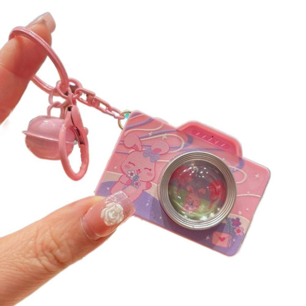 Film Straight Out Mini Camera Keychain LED Flashlight Car Key Chain  Children's Toys