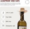 2-Pack Cowboy Hat Wine Stoppers – Fun Silicone Bottle Stoppers Keep Wine Fresh – Novelty Kitchen Gadgets & Cute Wine Accessories
