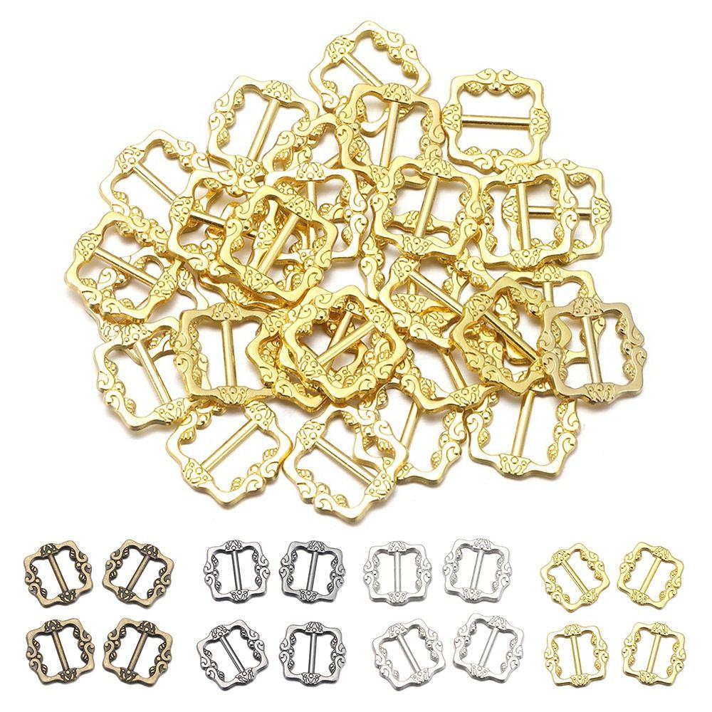 Mini Ultra-small Pattern Belt Buttons Tri-glide Buckle Diy Dolls Buckles Doll Bags Accessories