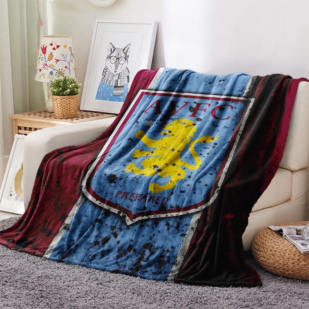 Aston Villa FC Flannel Blanket, High quality Comfortable for All Seasons, Home Decor, Warmth and Comfort