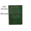 100 The Practical Witch's Spell Deck Cards Tarot Divination English Versions Edition Oracle Board Playing Table Games For Party