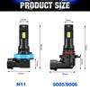 2 st 30000LM H11 LED-strålkastarlampor Mini Turbo HB3 HB4 LED H8 9005 9006 70W Bil Dimljus Strålkastare Auto Plug&Play Lampa 6500K Vit