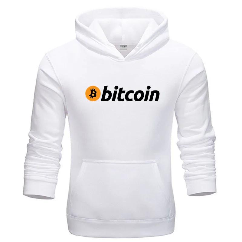 Men's Bitcoin Print Hoodie Hot Selling Casual Fashion Hoodie Unisex Retro Casual Sweatshirt Long Sleeve Pullover