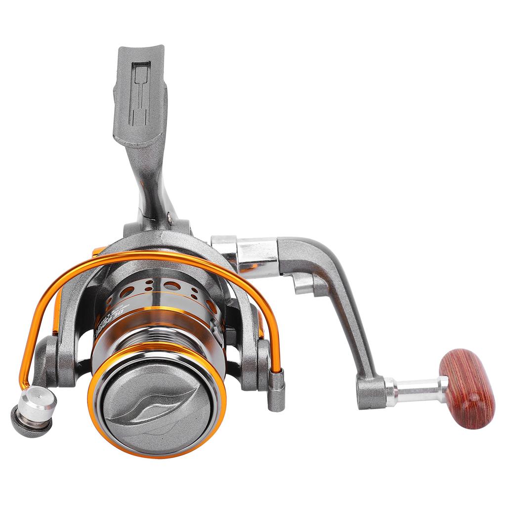 Portable 13 Shaft Metal Sea Fishing Rod Fishing Reel Fishing Accessory Silver Gray