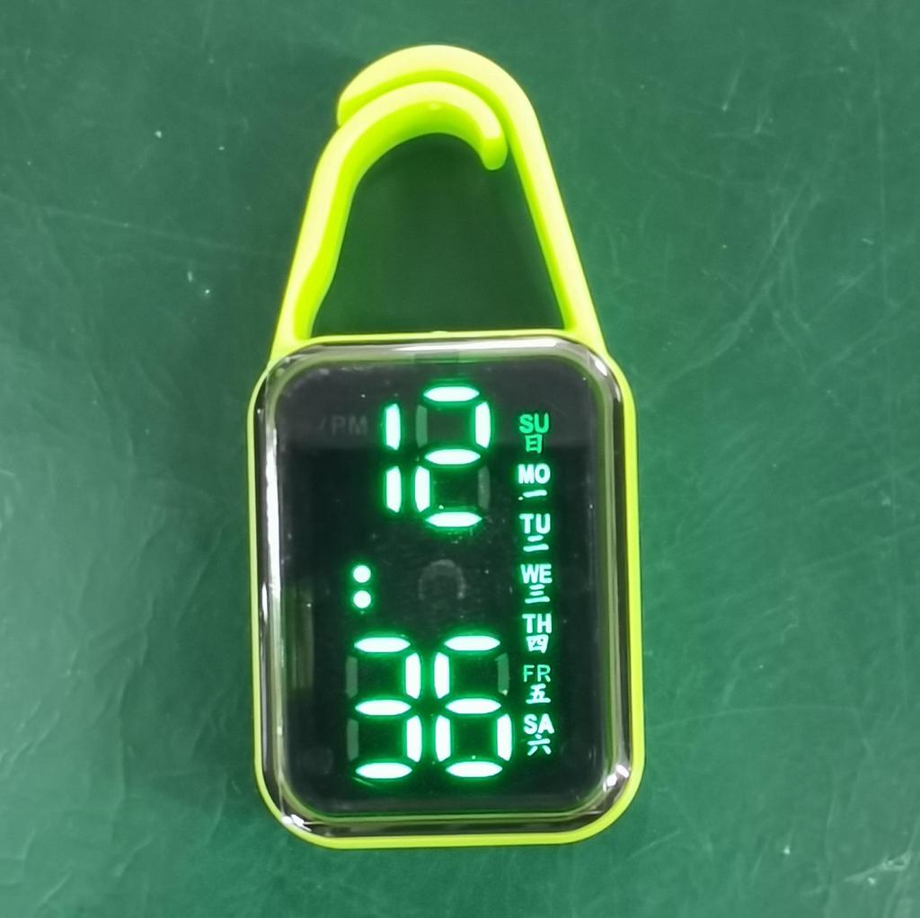 Vodotesné LED príveskové hodinky H6 - Svetlý prívesok na kľúče v tvare slzy pre študentov