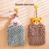 Chenille Cartoon Quick-Dry Hangable Hand Towel for Kitchen & Bathroom