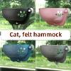 Cat Window Hammock with Strong Suction Cups Pet Kitty Hanging Sleeping Bed Storage Pets Warm Ferret Cage Cat Shelf Seat Beds Crescent Cat's Nest