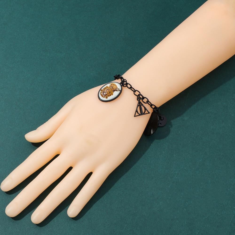 Harry Potter Night Light Bracelet With Alloy Magic School Pendant For Gift Giving
