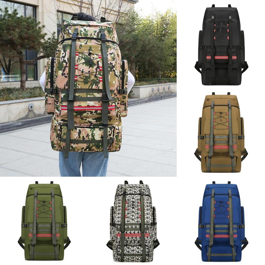 Großer Kapazität 130l Campingrucksack Mit Luftpolster-Trägern Und Strapazierfähigem Oxford-Gewebe Für Männer Und Frauen