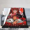 Chainsaw Man Makima Devil Hunter Blanket Anime Manga Wool Awesome Soft Throw Blankets for Bedroom Winter Office