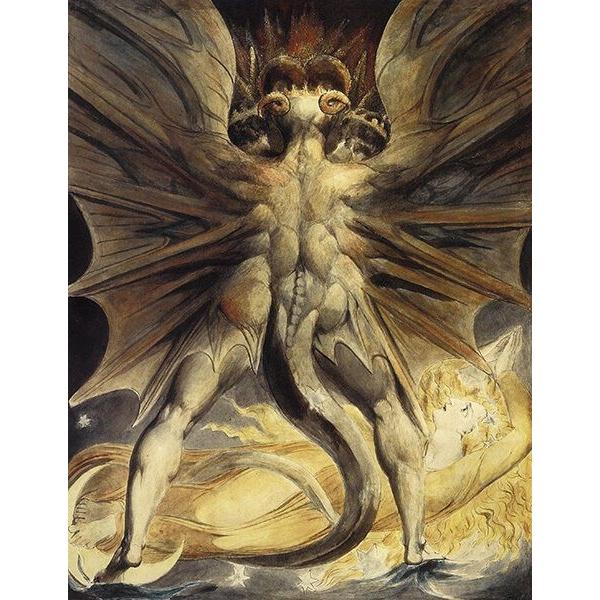 William Blake s tapestry Red Dragon 75x100