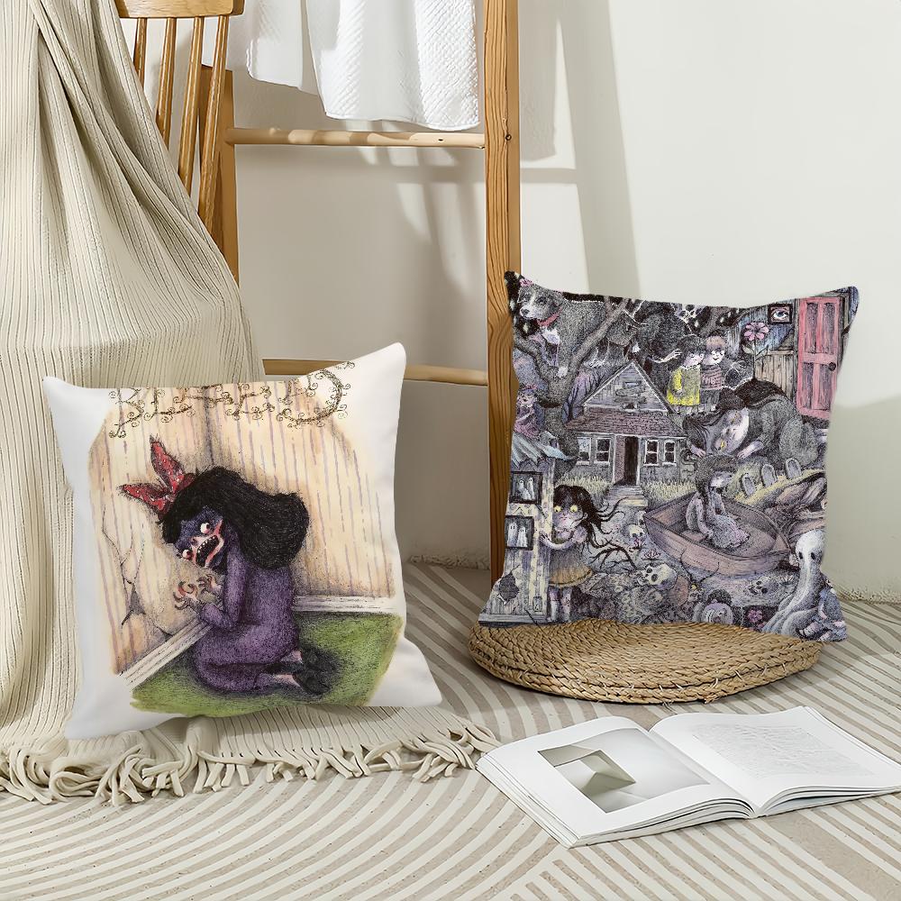 Band W-WednesD-day Bleeds Pillow Case Office Cushions Suitable For Sofa Car Bedroom Decorative Cushion Cover