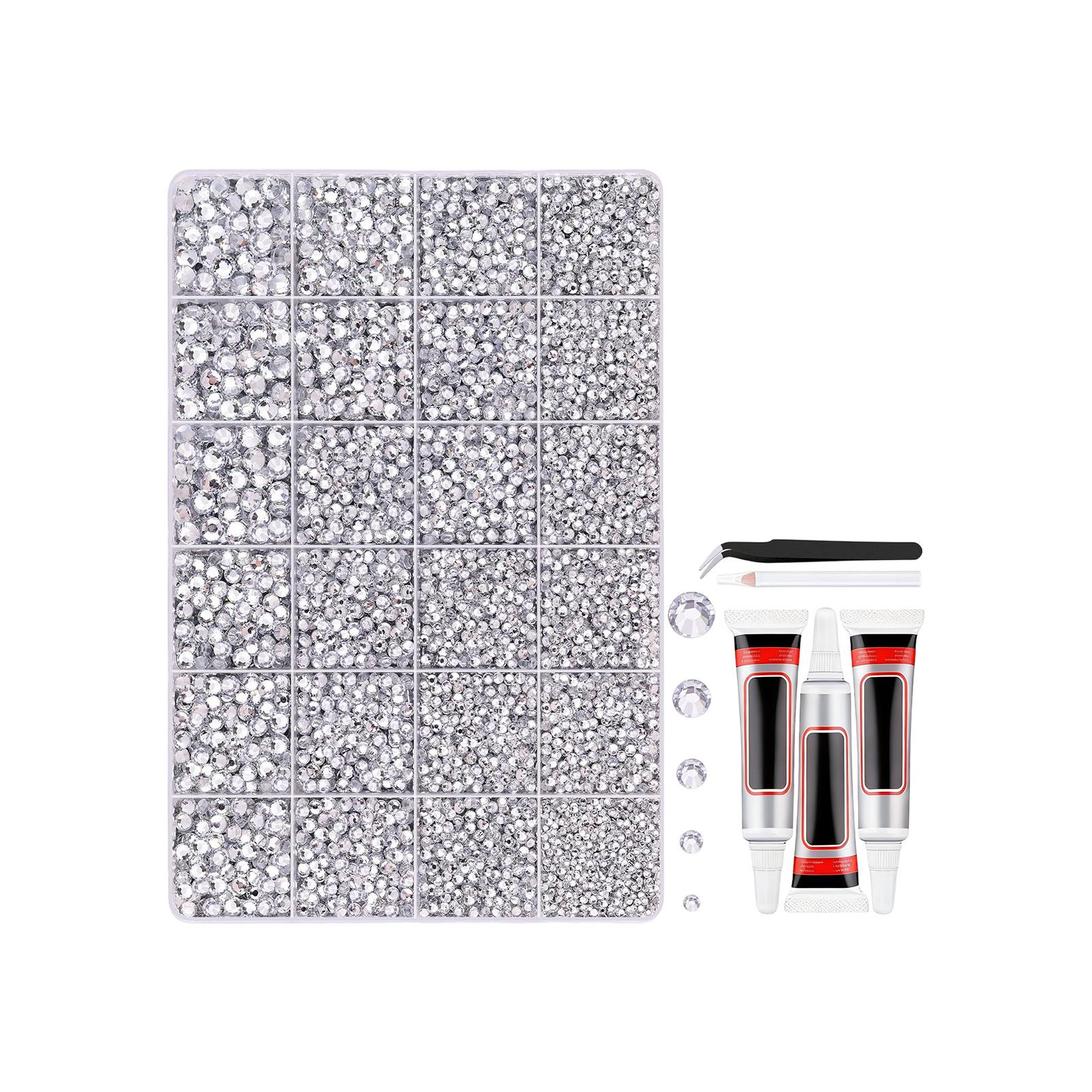 

Набор аксессуаров из смолы с имитацией жемчуга, 24 отделения, 30 мл One Size