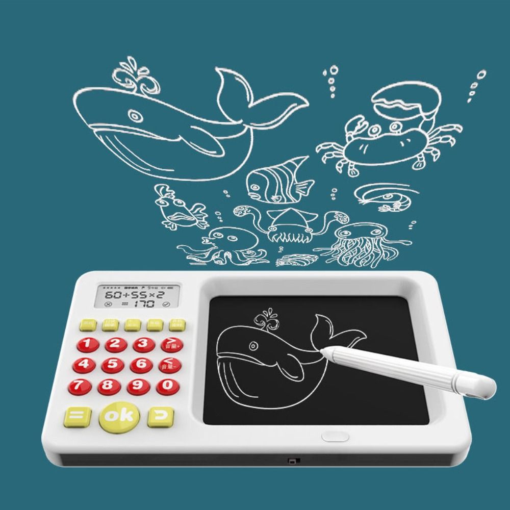 LCD Screen Maths Teaching Calculator Educational Children's Drawing Board  Holiday gift