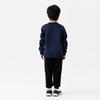 Nike Casual Sports Suit Comfortable Fashion Round Neck Pullover Long Sleeve Kids Suits Indigo N32442166GS-003