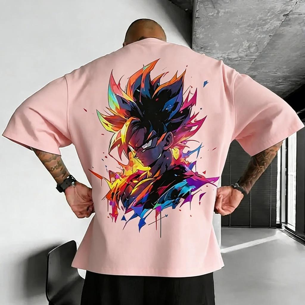 Dragon Ball Z Men's and Women's T-shirt Son Goku Anime Tee Summer and Spring Boy's Short Sleeves Breathable Outfits