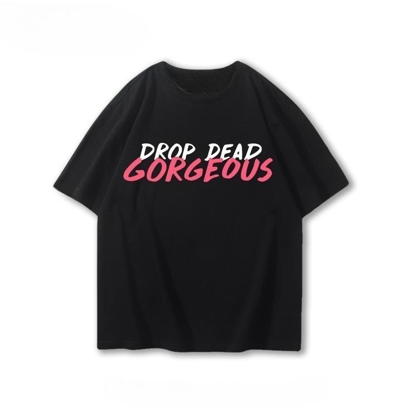 

Drop Dead Band s Casual Short-sleeved T-shirt for Men Women Made of Pure Cotton Suitable for All Seasons and Versatile in Style. 2XL