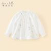 DAVE&BELLA Girls Embroidered Long Sleeve Casual Shirt
