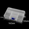 Round and Square Transparent Multi-Grid Jewelry Storage Boxes