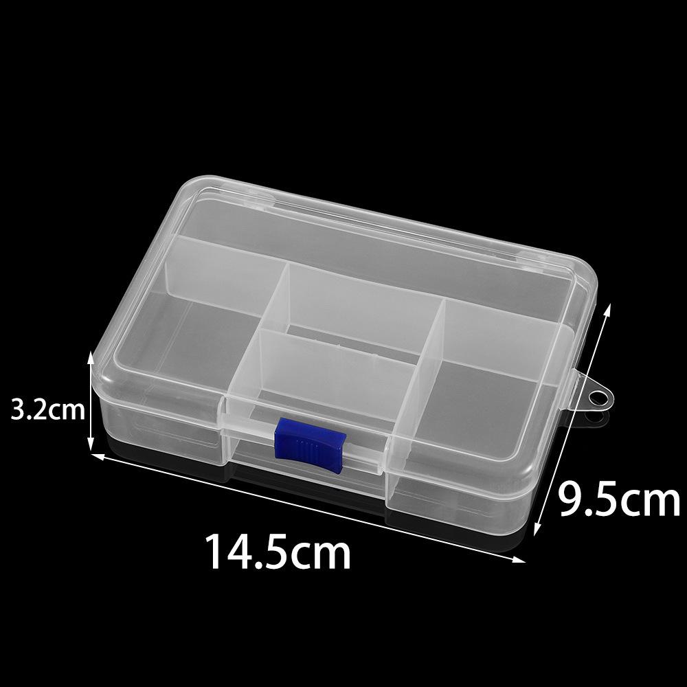 Round and Square Transparent Multi-Grid Jewelry Storage Boxes