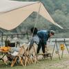 Folding Iron Net Table with Table Board & Bag Picnic Iron Mesh Desk Multifunctional Camping Cooking Rack for Backyards BBQ Party