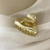 Light Luxury  Irregular Geometric Hollow Shaped Hairpin Advanced Multicolor Metal Shark Clips Simple Hair Accessories