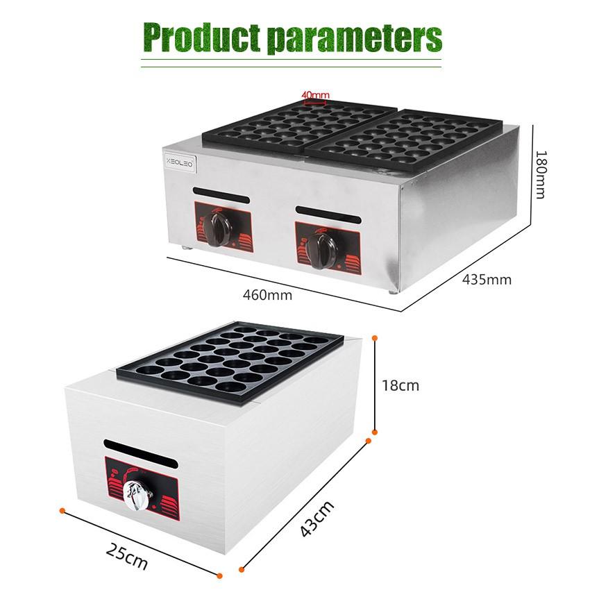Máquina para Takoyaki Sartén para Cocinar Takoyaki para Tipo de Gas Set de Takoyaki con Sartén Máquina Eléctrica para Takoyaki Parrilla para Takoyaki